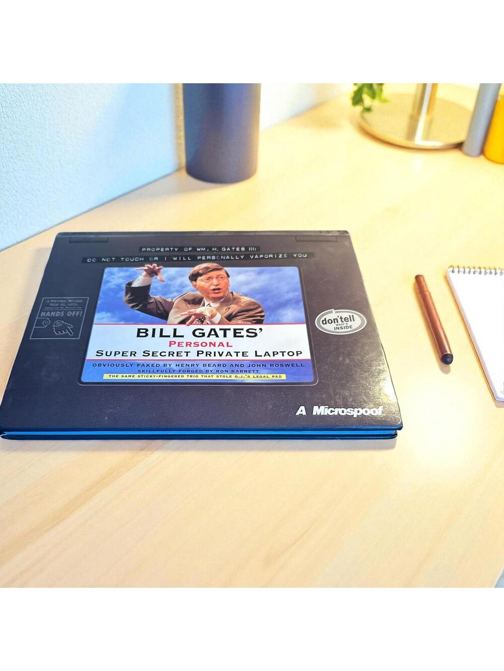 Signed Bill Gates' Personal Super Secret Private Laptop Book
